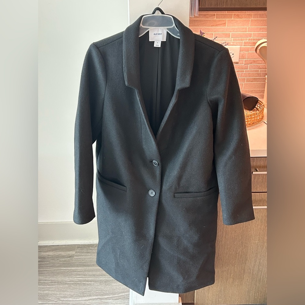 Old Navy Women's Black Blazer Coat
